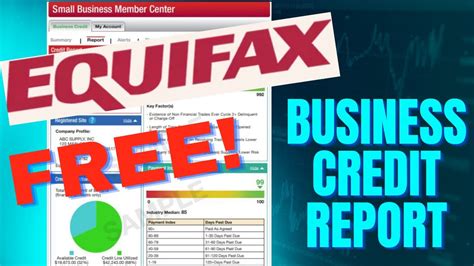 equifax business credit report free